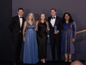 EquiLend CRM and Sales Team Collecting Regulatory Solution of The Year Award at The SFT Awards 2025